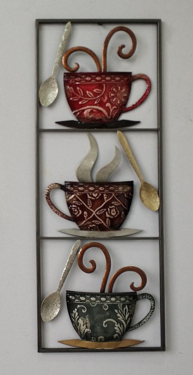 Wanddecoratie frame koffie en thee