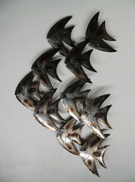 Sam Wanddecoratie Maanvissen Van Metaal sam kopen in de aanbieding