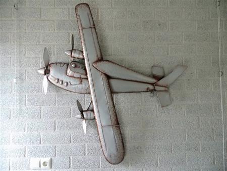 Wanddecoratie vliegtuig