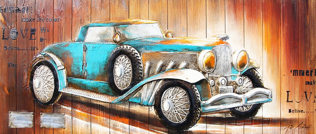 Wandschilderij Oldtimer Royce