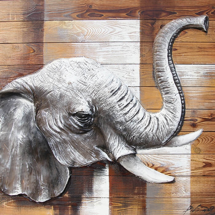 Wandschilderij Olifant