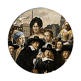 De muurcirkel als vervanger van een schilderij 