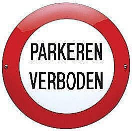 Emaille verbodsborden