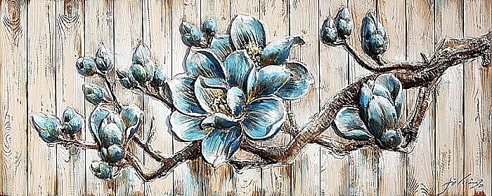 Houten wanddecoratie voor aan de muur